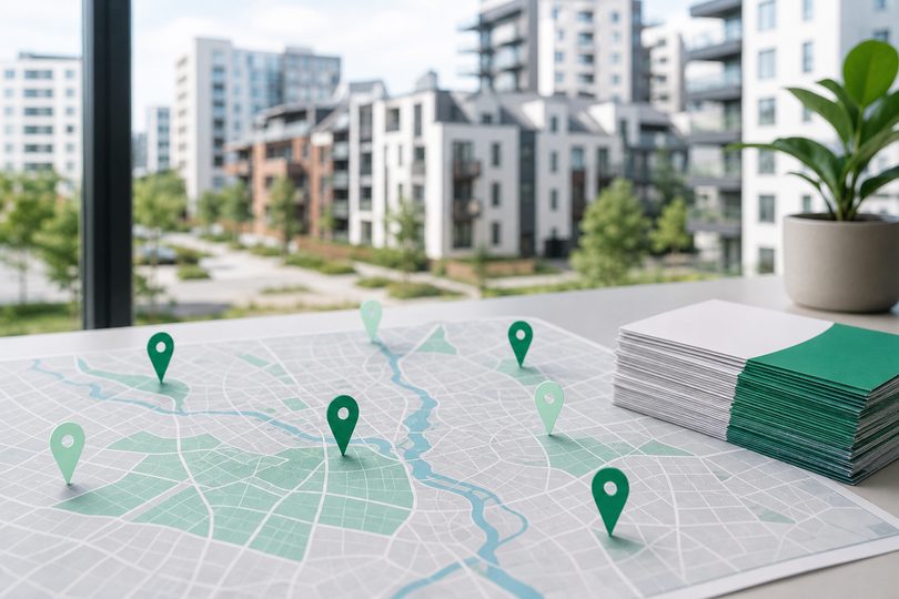 Jak dobrać rejon kolportażu ulotek w Poznaniu — mapa dzielnic, osiedli i gmin przy planowaniu kampanii ulotkowej